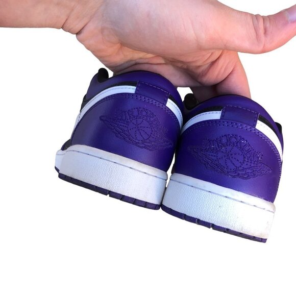 NIKE Air Jordan 1 Low Court Purple Black Size 10 - Picture 9 of 11